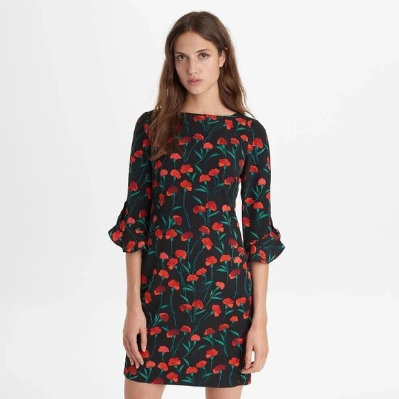 Karl Lagerfeld Floral Dress Size 8 - Picture 1 of 6